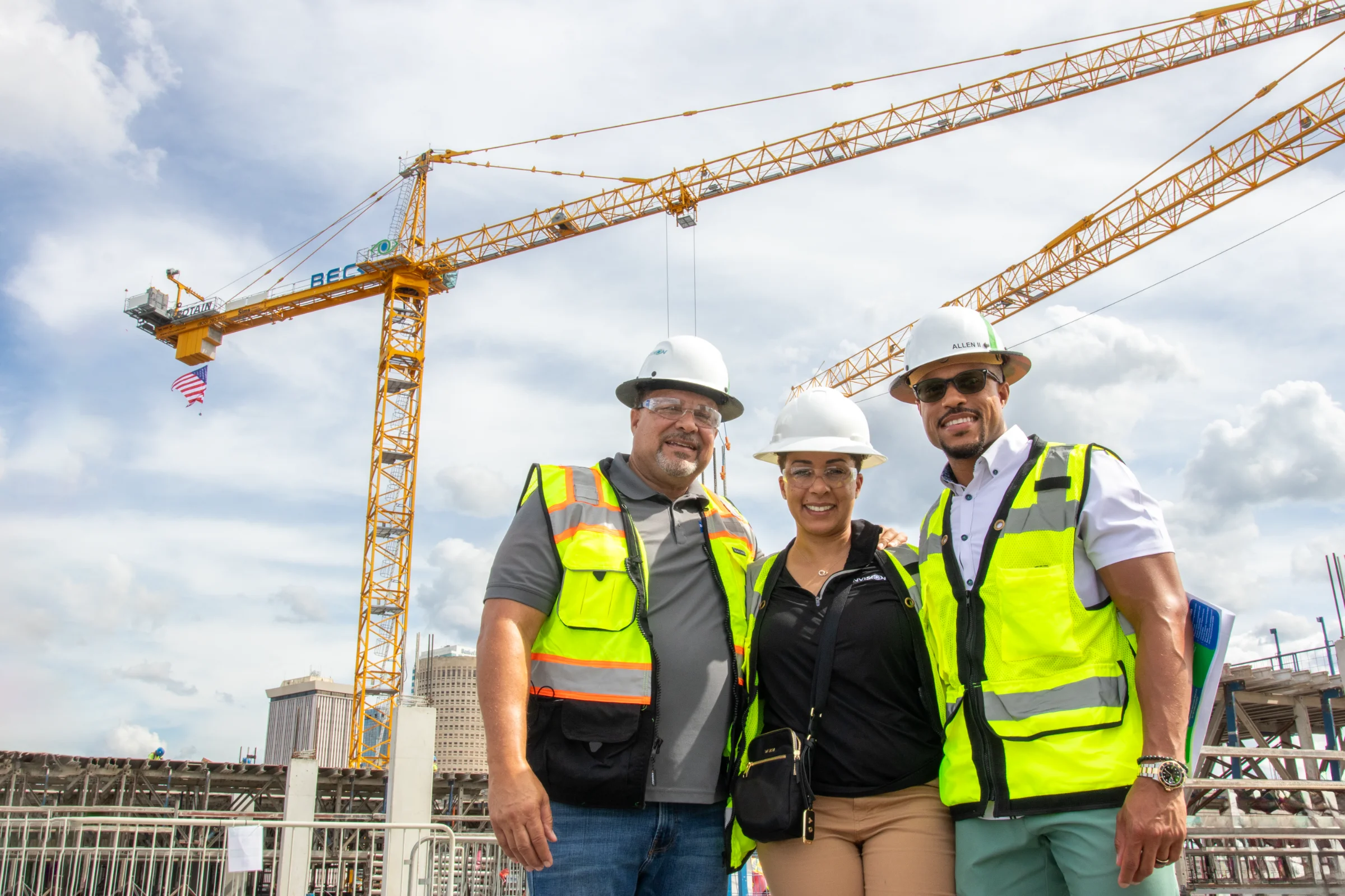 Envision team member on an active jobsite